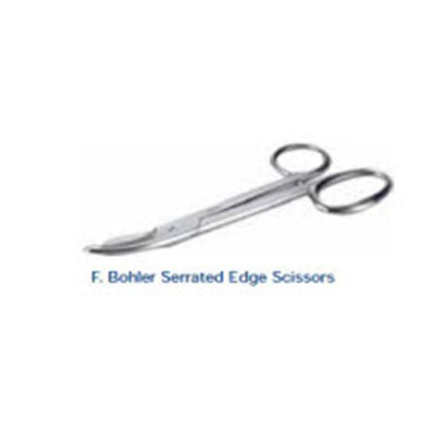 Scissors Cast Cutting Bohler 9-1/2" Serrated Stainless Steel Ea